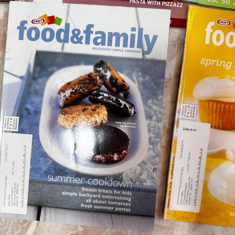 17 Vintage Kraft Food & Family Magazine Lot Holiday Recipes Desserts 2002-2009